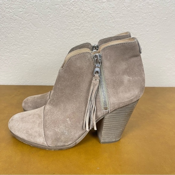 Rag & Bone Margot Fringe Cap Toe Suede Booties Size EU 37 Women - Picture 4 of 11